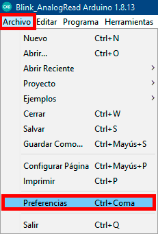 ide arduino oscuro